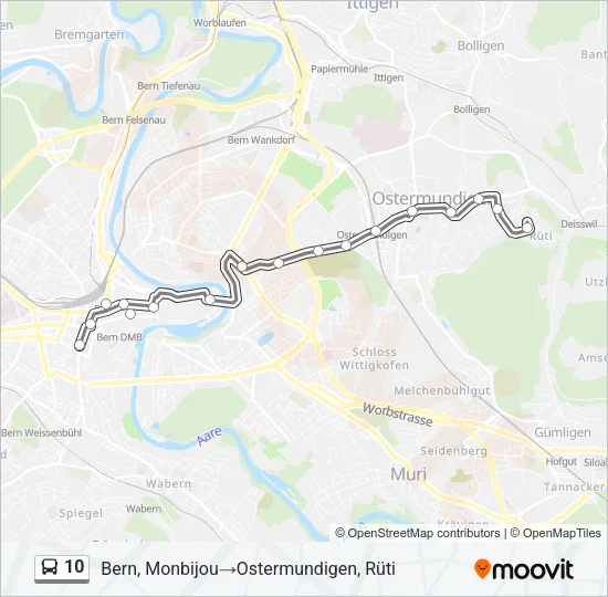 10 Bus Line Map