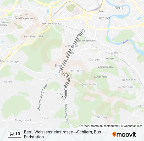 10 Bus Line Map