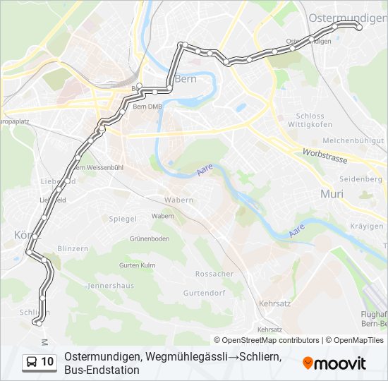 10 bus Line Map