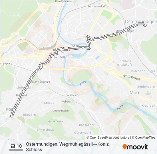 10 Bus Line Map