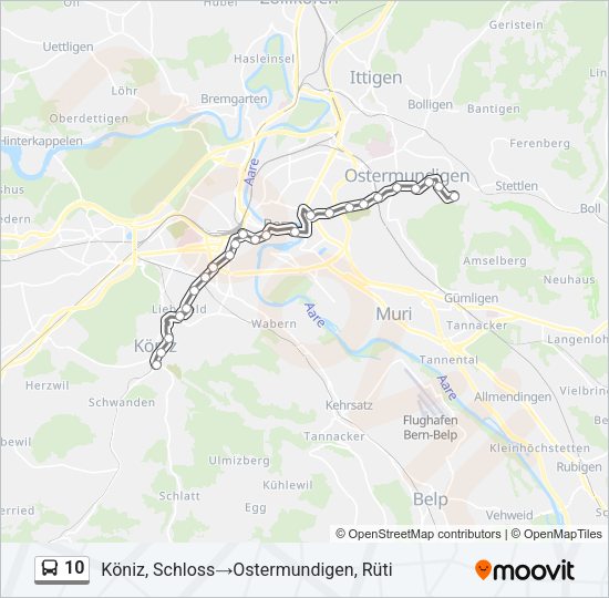 10 Bus Line Map
