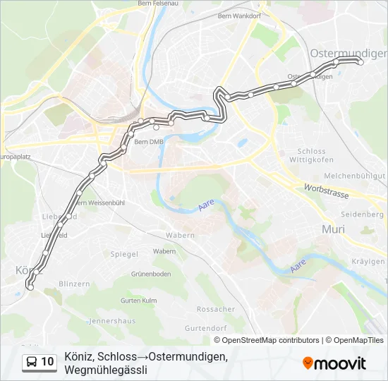 10 Bus Line Map