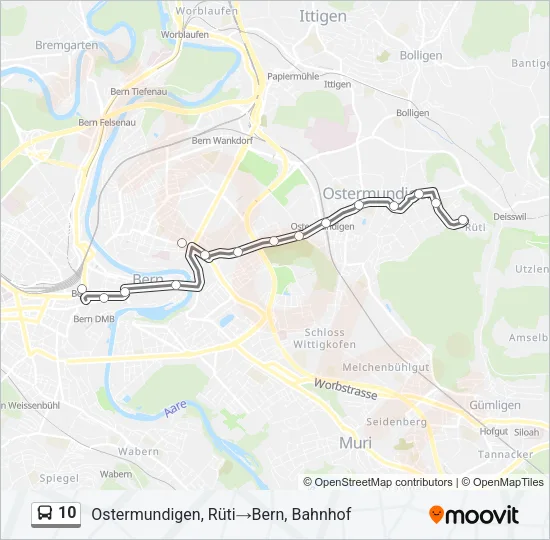 10 Bus Line Map