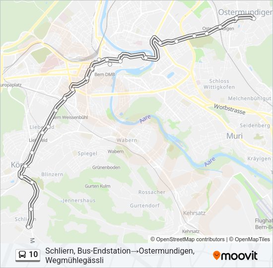 10 Bus Line Map