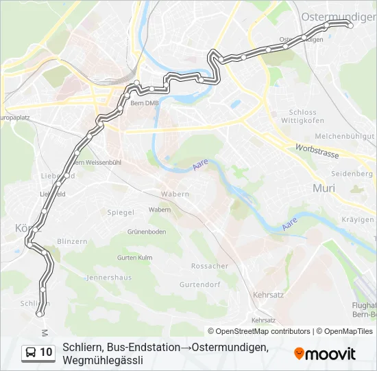 10 Bus Line Map