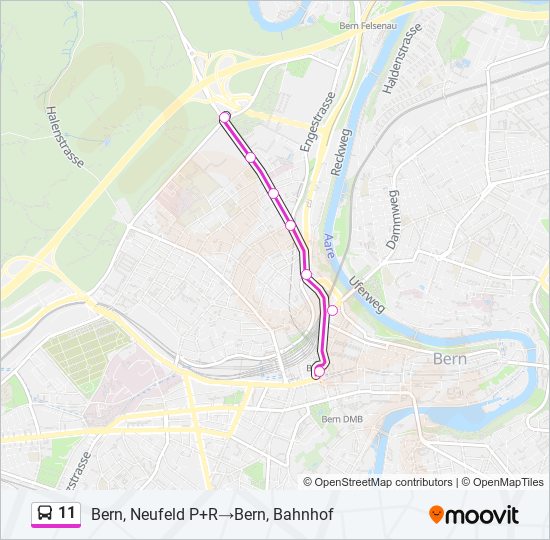 11 Bus Line Map