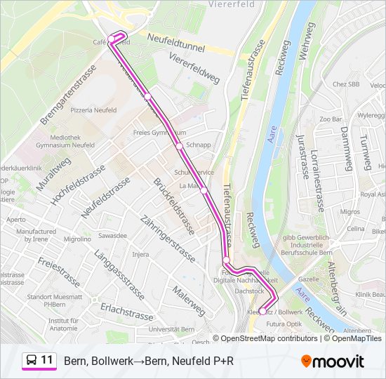 11 Bus Line Map