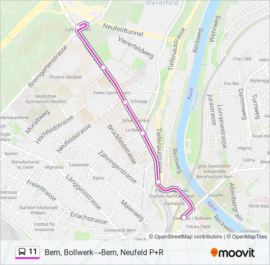 11 Bus Line Map