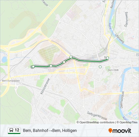 12 bus Line Map