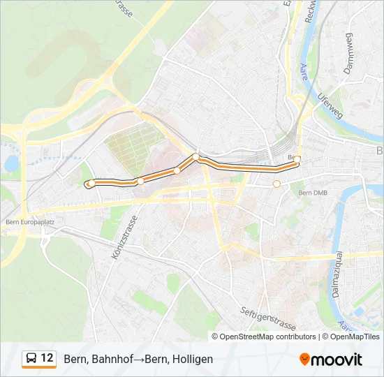 12 Bus Line Map