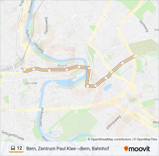 12 Bus Line Map