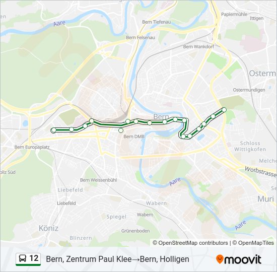 12 bus Line Map