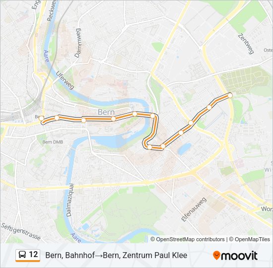 12 Bus Line Map
