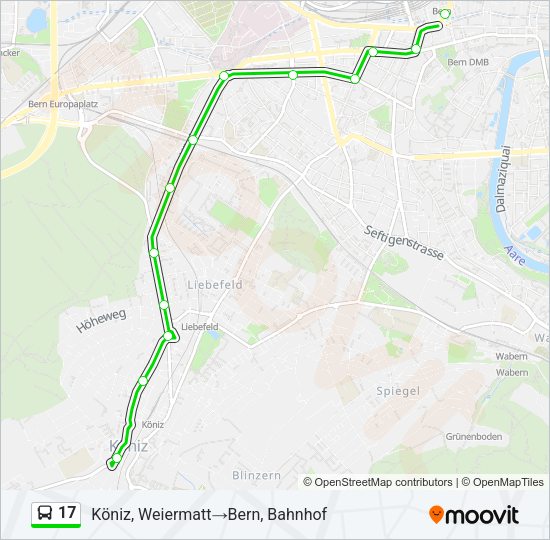 17 Bus Line Map
