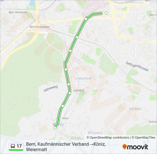 17 Bus Line Map