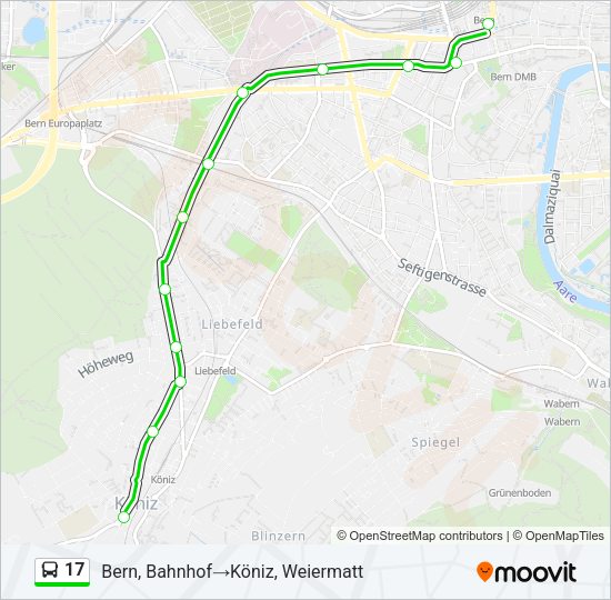 17 Bus Line Map