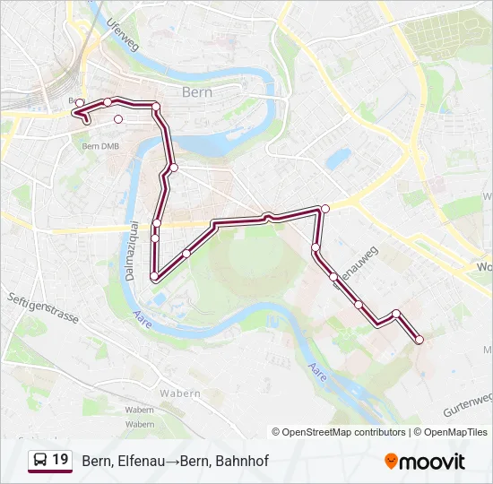 19 Bus Line Map