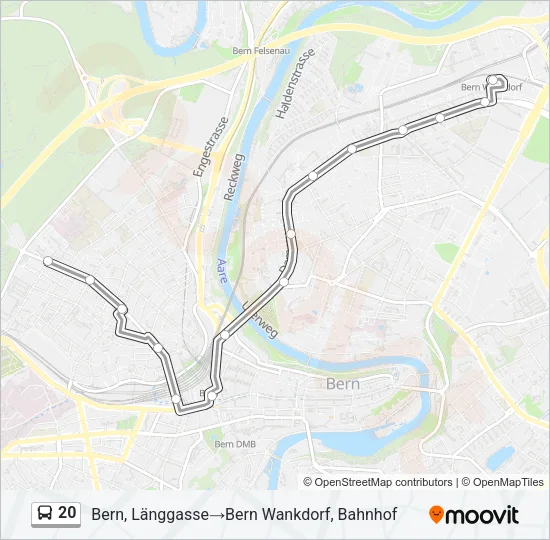 20 Bus Line Map