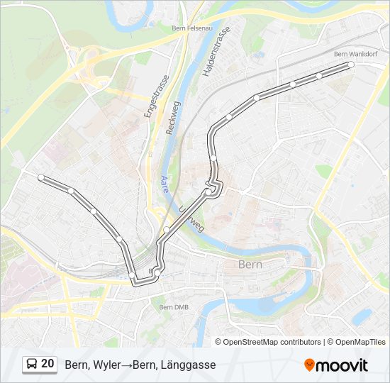 20 Bus Line Map