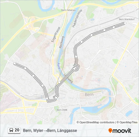 20 Bus Line Map