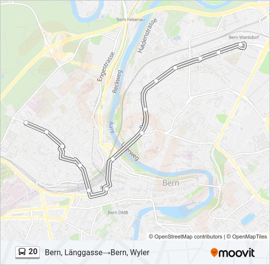 20 Bus Line Map