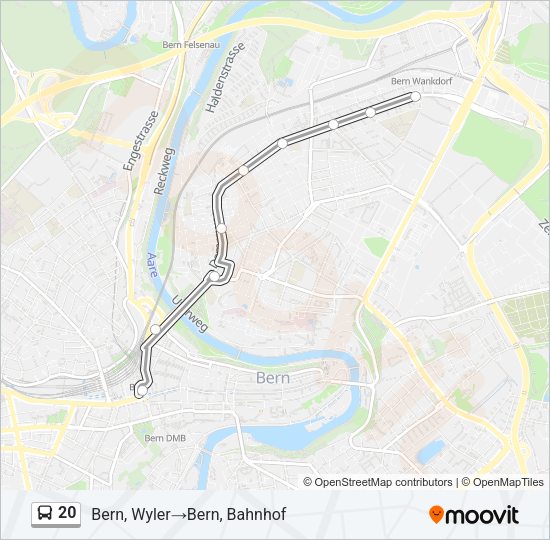 20 Bus Line Map