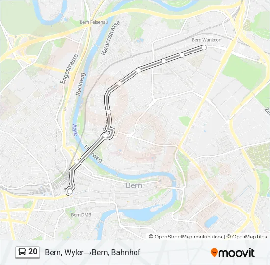 20 Bus Line Map