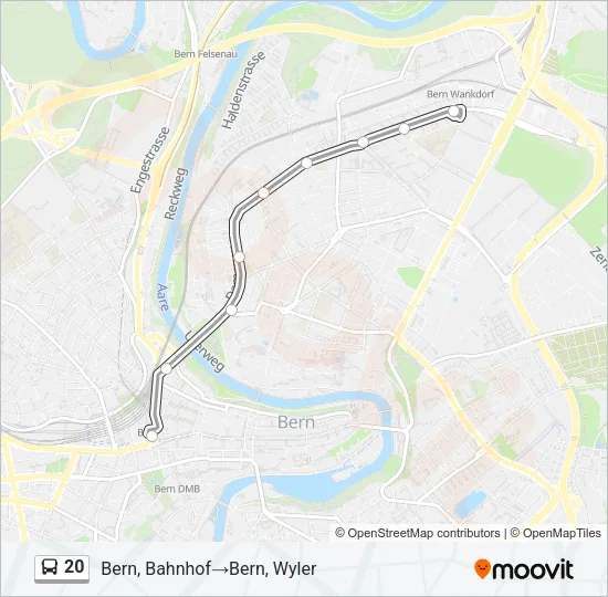 20 Bus Line Map
