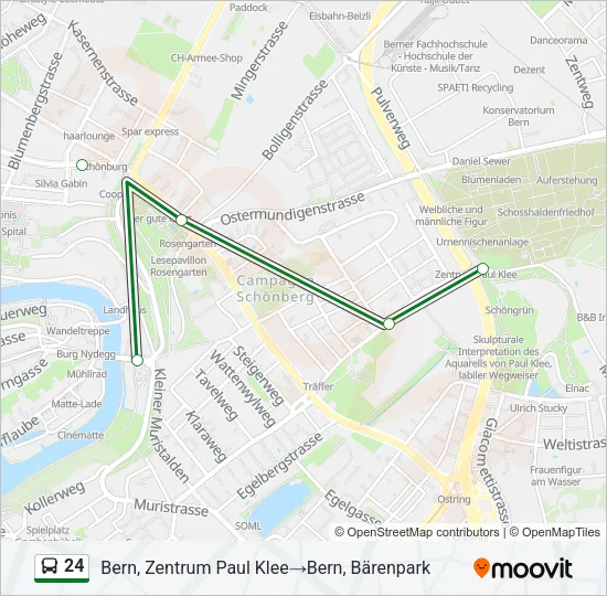 24 Bus Line Map
