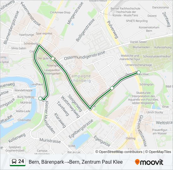 24 Bus Line Map