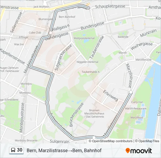 30 Bus Line Map