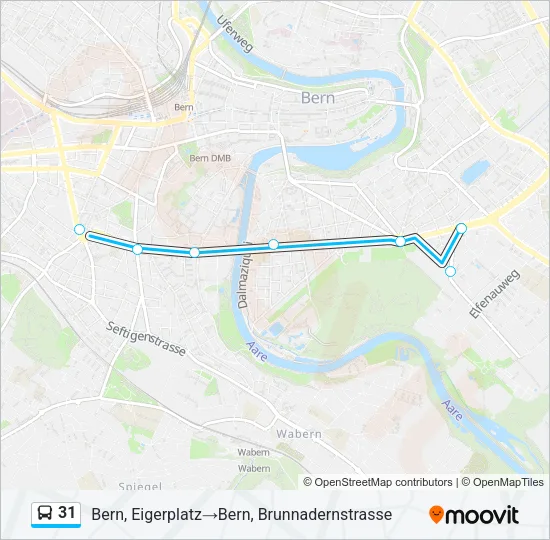 31 Bus Line Map