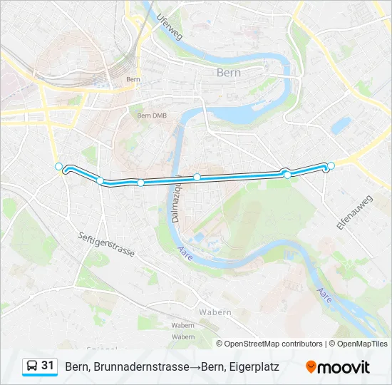 31 Bus Line Map