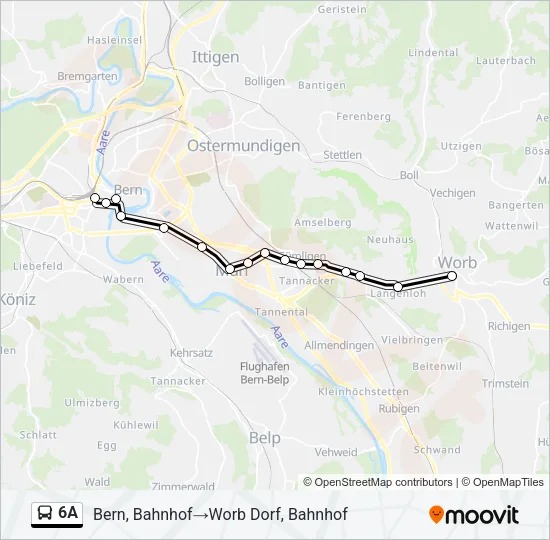 6A Bus Line Map