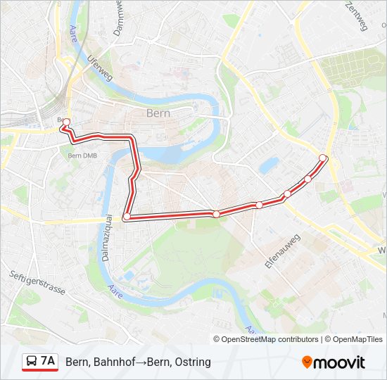 7A Bus Line Map