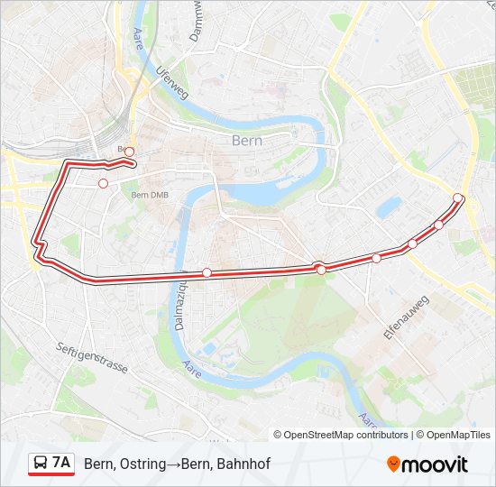 7A Bus Line Map