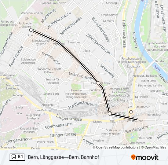 81 Bus Line Map