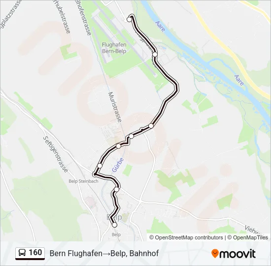 160 Bus Line Map