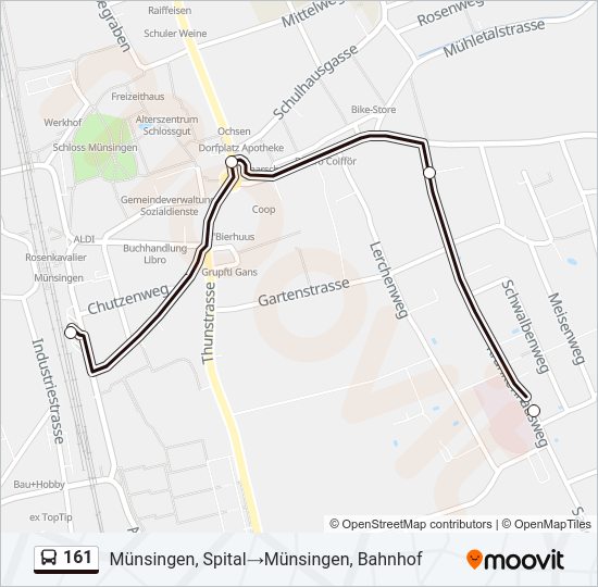 161 Bus Line Map