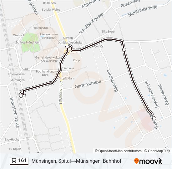 161 Bus Line Map