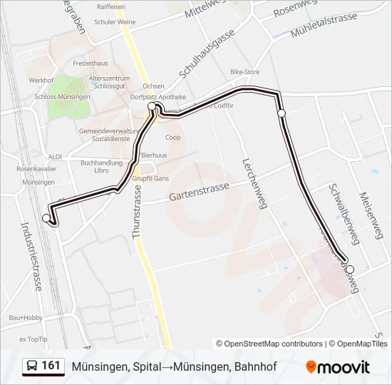 161 Bus Line Map