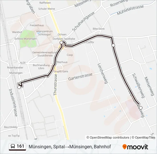 161 Bus Line Map