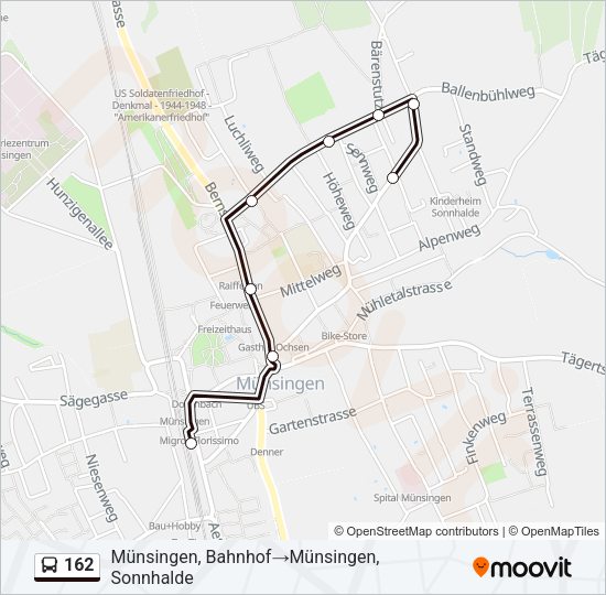 162 Bus Line Map