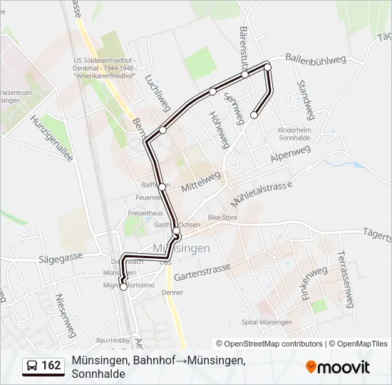 162 Bus Line Map