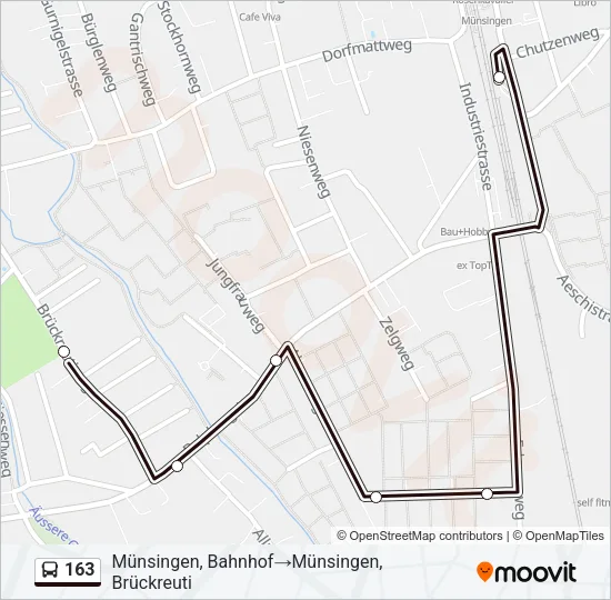 163 Bus Line Map