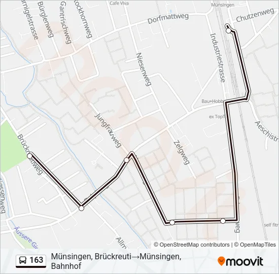 163 Bus Line Map