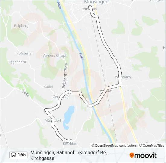 165 Bus Line Map