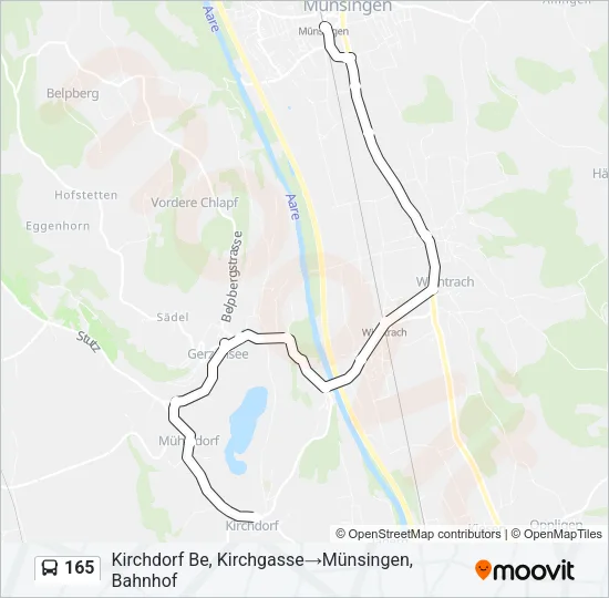 165 Bus Line Map