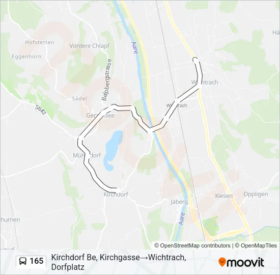 165 Bus Line Map
