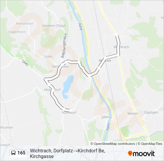 165 Bus Line Map